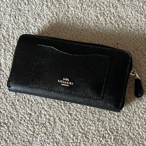 Coach Black Textured Wallet